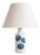 Vintage Porcelain Table Lamp with Blue Thistle Motif from Royal Copenhagen, Denmark, 1960s For Sale