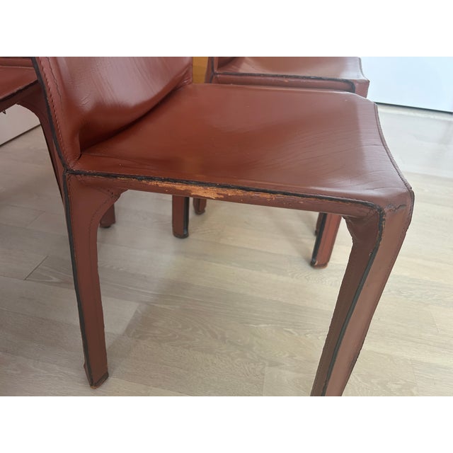 Animal Skin 1980s Cassina Cab Chairs For Sale - Image 7 of 8