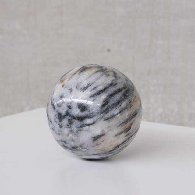 Small Marble Mid-Century Ball Desk Decoration For Sale - Image 4 of 7