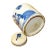 2000 - 2009 Chinese Blue White Ceramic 3 Gods Graphic Container Urn Jar For Sale - Image 5 of 6