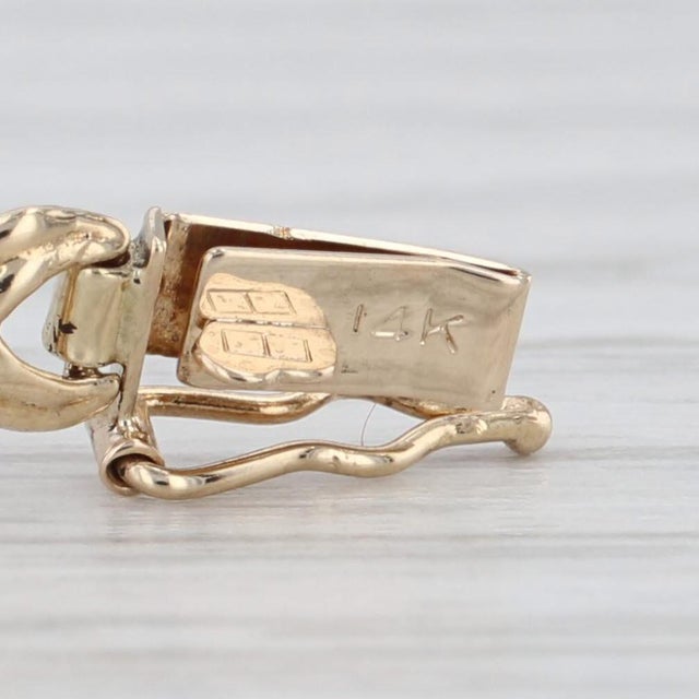 Metal 4.84ctw Ruby Sapphire Emerald Flower Tennis Bracelet 14k Yellow Gold 7" For Sale - Image 7 of 8