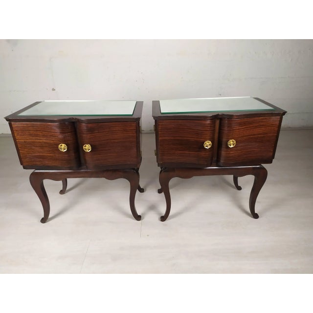 Chippendale Side Tables or Nightstands, 1940s, Set of 2 For Sale - Image 4 of 18