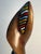 Make a bold artistic statement with this striking vintage Mid-Century Modern hand-carved wooden sculpture. Featuring an...