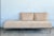 Characterized by clean geometric lines and a floating modernist aesthetic, this mid-century daybed features an elongated...