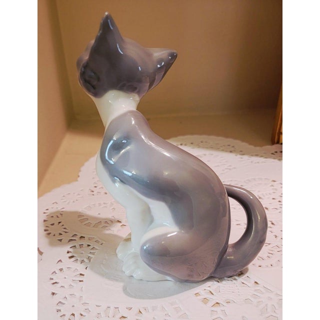 Vintage Lladro Feed Me Cat Figurine 5113 Salvador Debon Spain Porcelain Mint Retired For Sale In Jacksonville, FL - Image 6 of 13