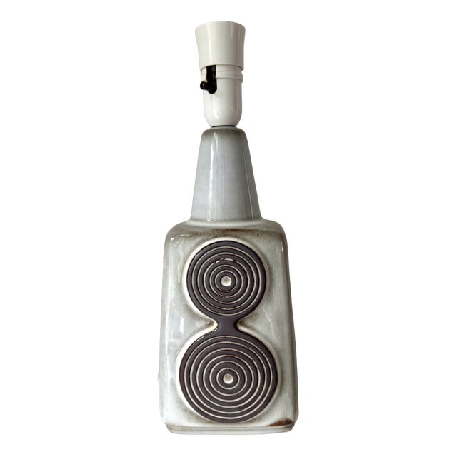 Table Lamp in Stoneware and Ceramic by Einar Johansen for Søholm Stoneware, Denmark, 1960s For Sale