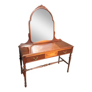 Antique Vanity With Mirror For Sale