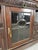 19th Century Marble Top Continental Oak Buffet With Leaded Glass Door For Sale - Image 10 of 18