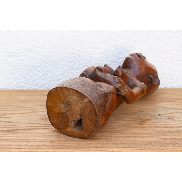 Wood African Phemba Mother & Child Figure For Sale - Image 7 of 8