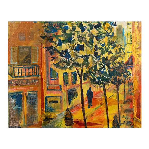 'New Orleans Street' by Alice Childray, American Post-Impressionist For Sale
