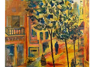 'New Orleans Street' by Alice Childray, American Post-Impressionist