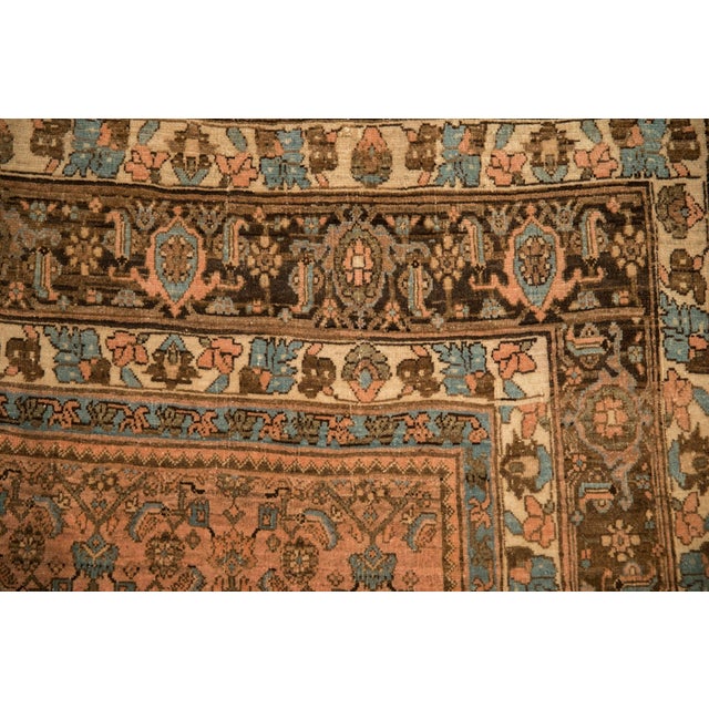 Old New House Distressed Bijar Carpet - 7'5" x 10'8" For Sale - Image 4 of 9