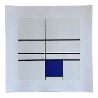 Piet Modrian (1872-1944), Composition With Blue, 1935, Copyright Mondrian Holtzman Trust, Printed in Italy For Sale