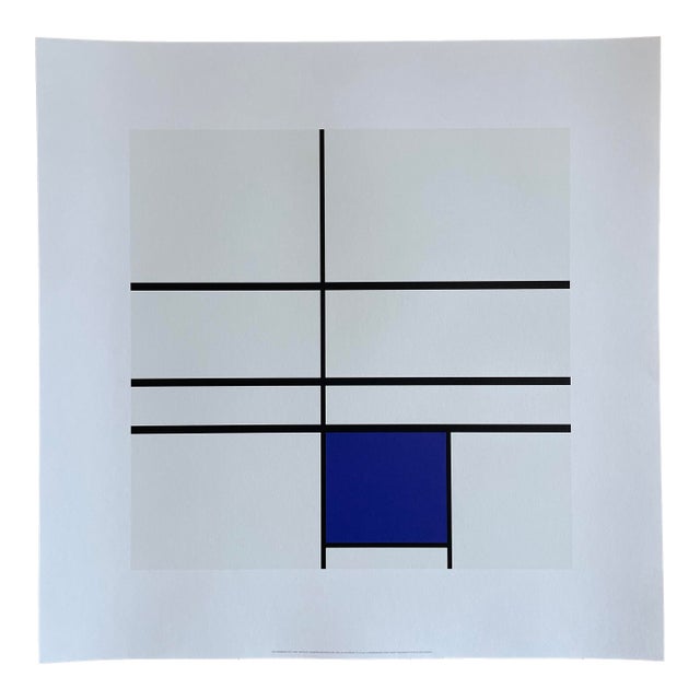 Piet Modrian (1872-1944), Composition With Blue, 1935, Copyright Mondrian Holtzman Trust, Printed in Italy For Sale
