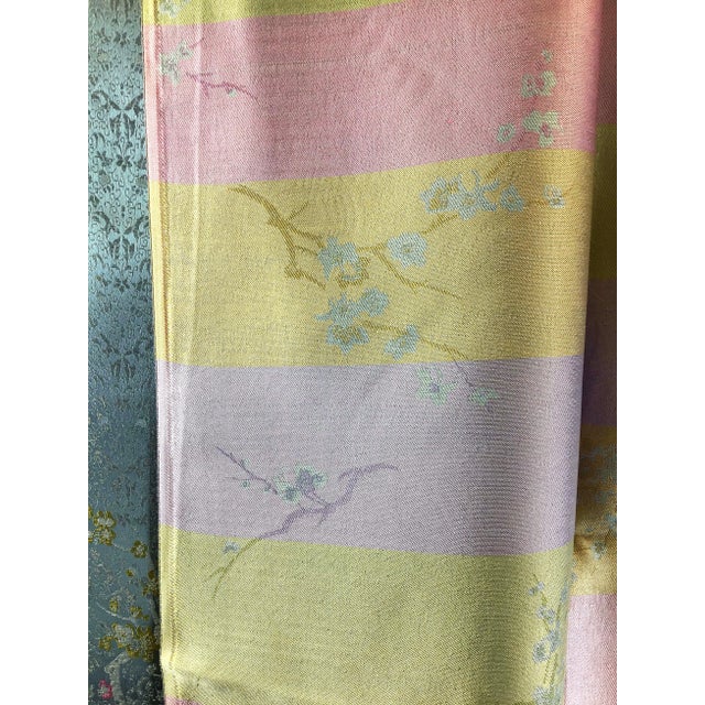 Silk Rayon Double Jacquard Upholstery Fabric For Sale