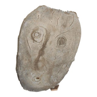 Mid 20th Century Brutalist Head Figure Abstract Sculpture For Sale