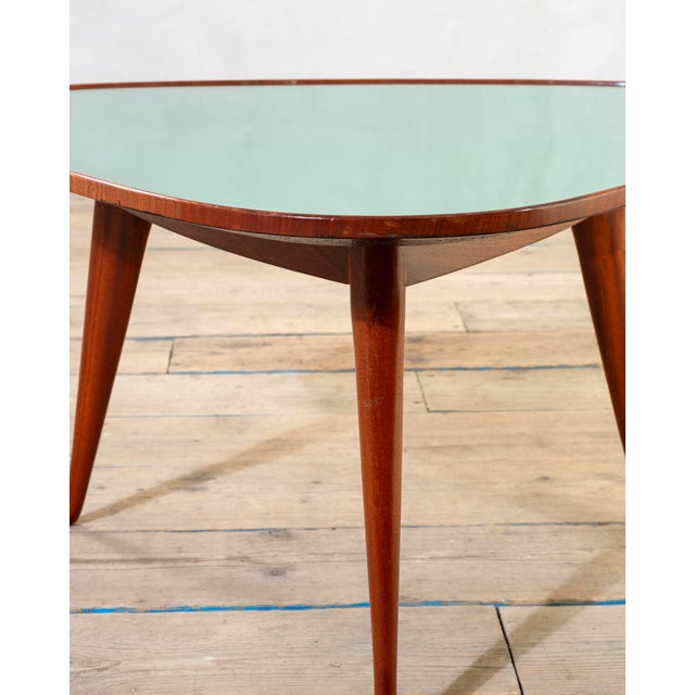 Wood and Glass Coffee Table attributed to Osvaldo Borsani, 1950s For Sale - Image 4 of 7