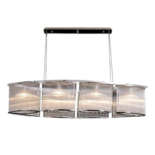 Collection Nettuno Chandelier in Metal and Glass by Jago For Sale