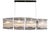 Collection Nettuno Chandelier in Metal and Glass by Jago For Sale