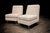 Beige Pair of "L" Armchairs in Hardwood & Fabric, Joaquim Tenreiro, 1958 - Lot 28A For Sale - Image 8 of 11