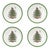 Spode Christmas Tree Bread and Butter Plate 6.5'' - Set of 4 For Sale
