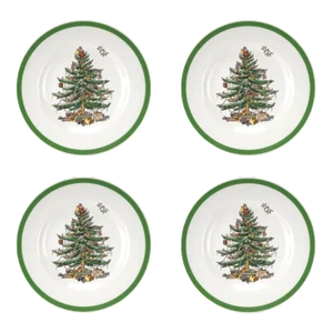 Spode Christmas Tree Bread and Butter Plate 6.5'' - Set of 4