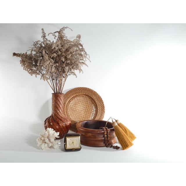 Early 20th Century Japanese Taisho/Showa Woven Bamboo Ikebana Vase For Sale - Image 4 of 15