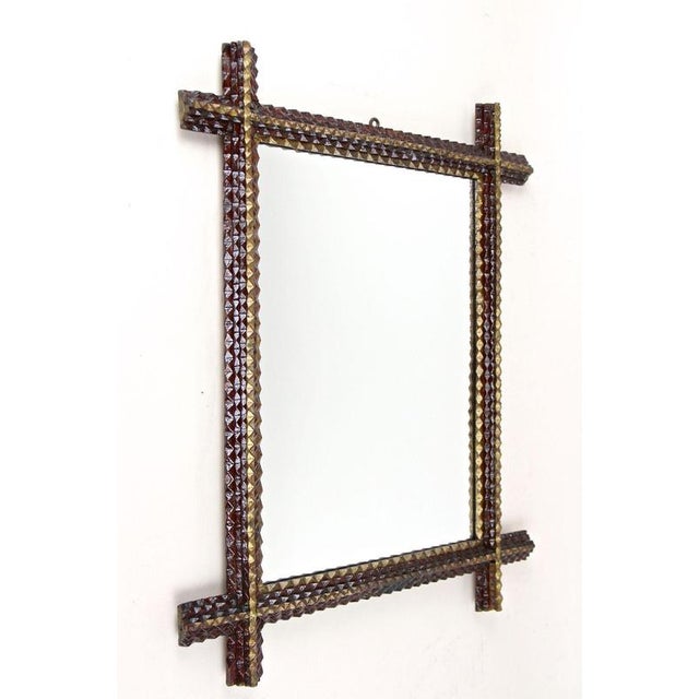 Late 19th Century Art Wall Rustic Tramp Mirror, Austria, 1880 For Sale - Image 12 of 18