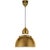 Thomas O'Brien for Visual Comfort Signature Eugene Small Pendant in Hand-Rubbed Antique Brass For Sale