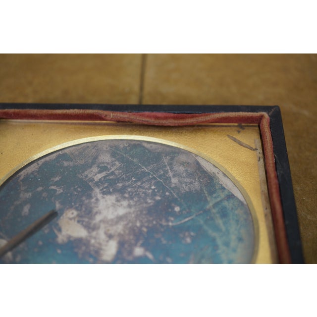 Antique 19th Century Daguerreotype Leather Picture Photo Frame 3.75" For Sale - Image 12 of 13