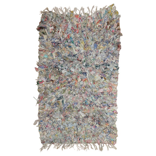 Late 20th Century Colorful American Braid Confetti Throw Size Rug For Sale - Image 15 of 18