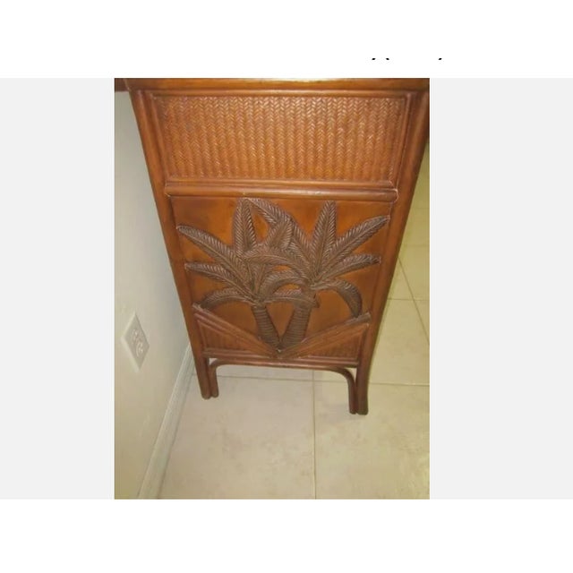 This Tommy Bahama style buffet cabinet sideboard is a perfect addition to any modern home. With its two drawers and two...