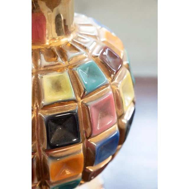 Colored Ceramic Vase, 1960s For Sale - Image 6 of 13