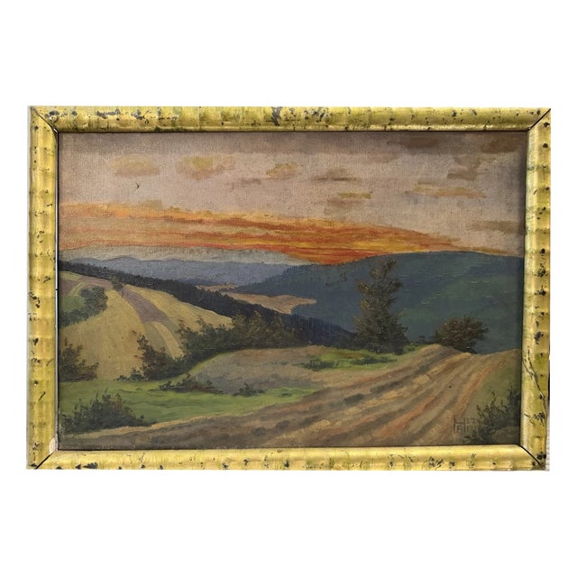 Arno Heynhold, Normannstein, Treffurt, 1913, Oil Painting on Canvas For Sale
