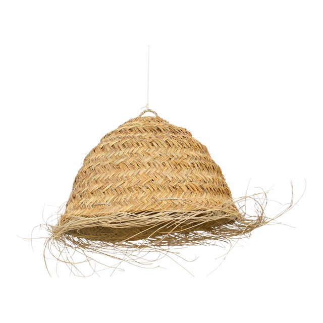 Large Dome Top Handwoven Farmhouse Lantern For Sale