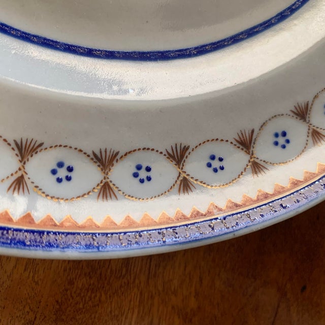 Ceramic Chinese Export Porcelain Plate, Blue and White For Sale - Image 7 of 9