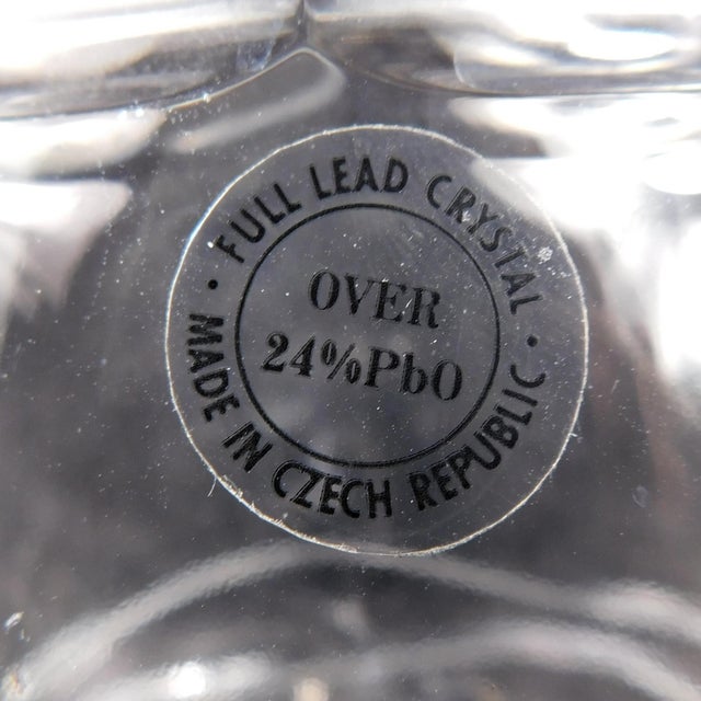 1970s Large Cut Crystal Decanter For Sale - Image 4 of 5