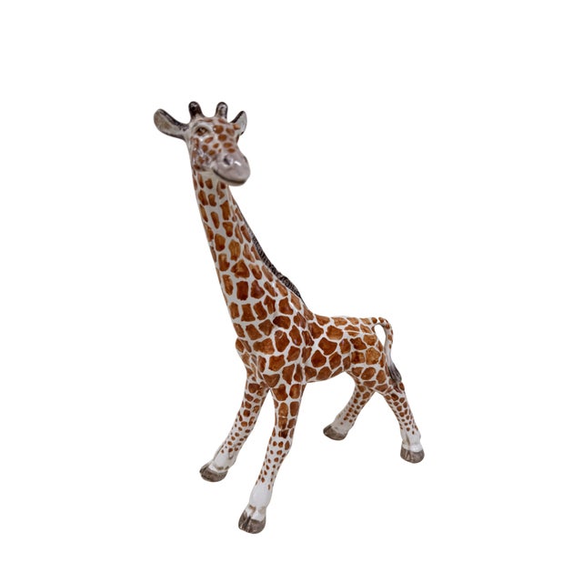 Mid 20th Century Midcentury Italian Pottery Giraffe For Sale - Image 5 of 5