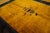 1920s 1920s Antique Chinese Minimalist Floral Art Deco Room Size Wool Blue Yellow Rug For Sale - Image 5 of 7