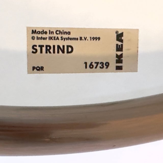 Vintage Ikea "Strind" Mobile Side Table & Serving Trolley - Out of Production For Sale - Image 13 of 13