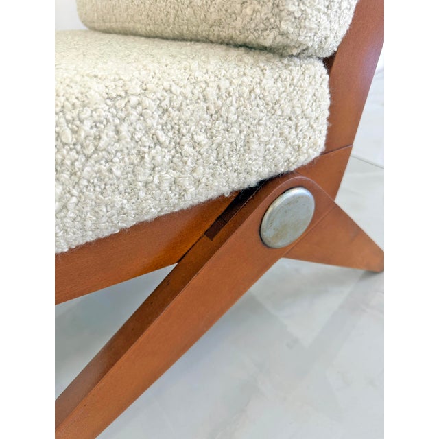 Knoll Pierre Jeanneret Scissor Lounge Chairs, Knoll, 1965, Original Cushions Included For Sale - Image 4 of 15