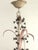 Vintage Italian White and Gold Patinated Metal and Glass Chandelier, 1970s For Sale - Image 14 of 15