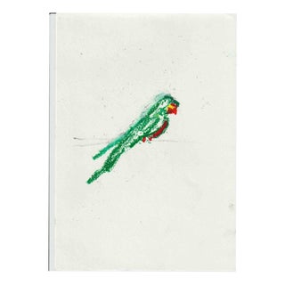 Alfredo Pizzi, Composition 11, Drawing in Oil Pastel on Canson Paper For Sale