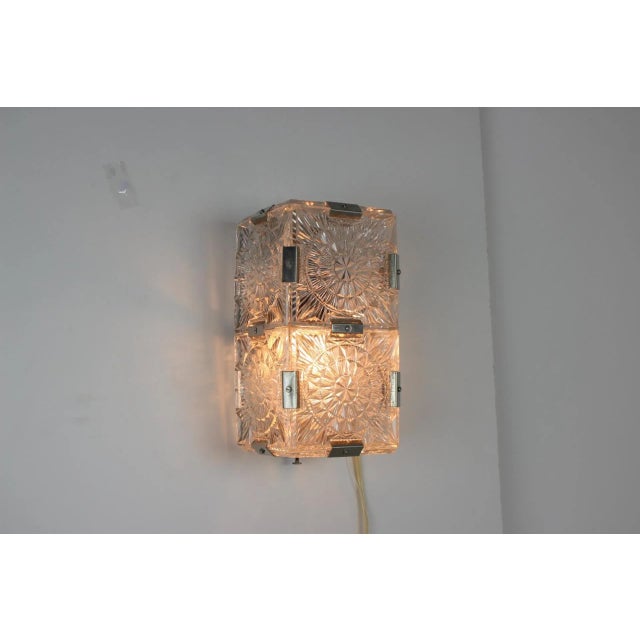 Mid-Century Modern Wall Lamp from Kamenický Šenov, 1970s For Sale - Image 11 of 14
