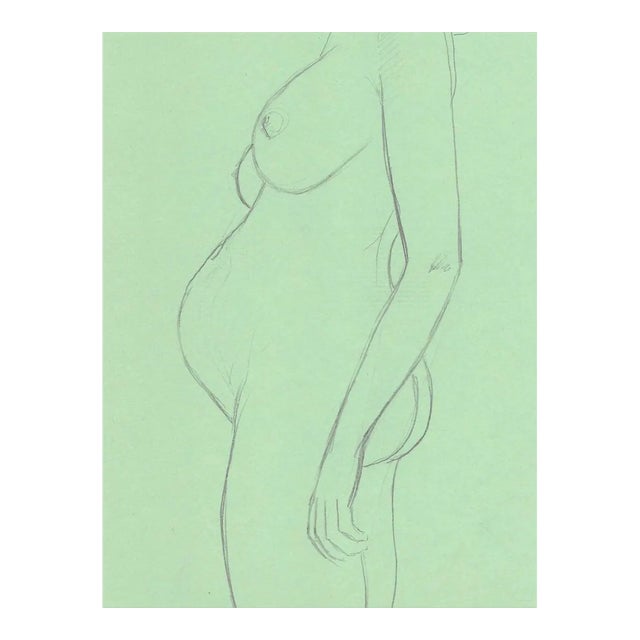 Pregnant Female Nude by James Bone For Sale