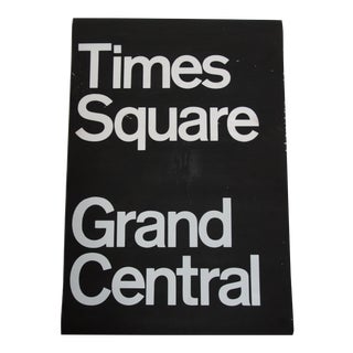1980s Americana New York City Times Square Subway Sign For Sale