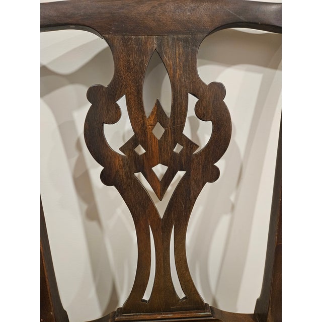 Henkel Harris Pair of 1970s Henkel-Harris Chippendale Chairs For Sale - Image 4 of 10