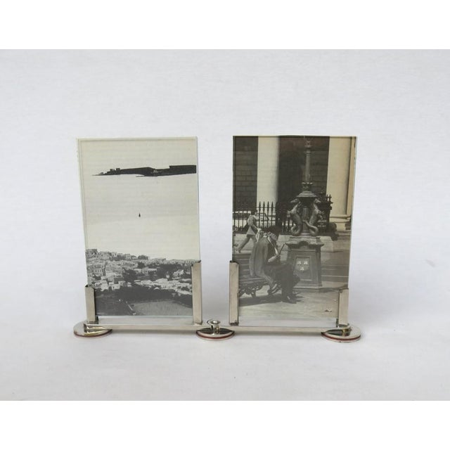 Art Deco Double Picture Frame in Nickel-Plating, 1920s For Sale - Image 18 of 18