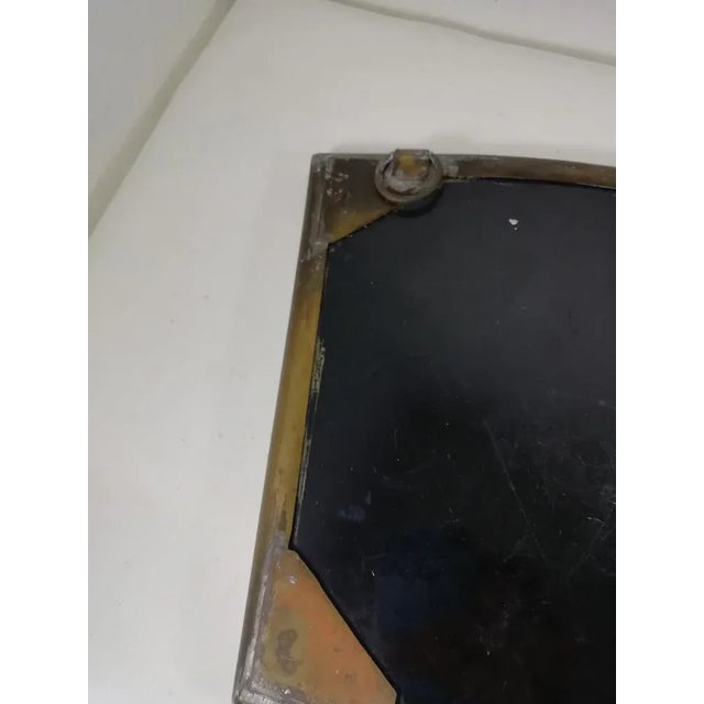 Mirror with Brass Frame and Magnifying Glass, Italy, 1950s For Sale - Image 10 of 13