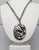 1950s Vintage 1950s Signed Napier Silvertone Stylized Leaves Pendant Necklace For Sale - Image 5 of 12